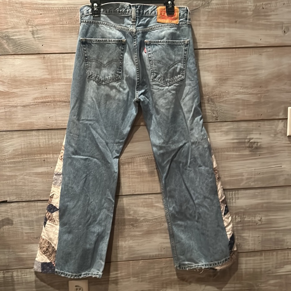 HANDMADE Levis 505s Quilted jeans size 30-32 - Picture 6 of 13